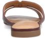 Manfield Dames Bordeaux rode leren slippers - Thumbnail 5