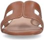 Manfield Dames Cognac leren slippers - Thumbnail 5