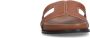 Manfield Dames Cognac leren slippers - Thumbnail 4