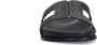 Manfield Dames Zwarte leren slippers - Thumbnail 5