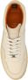 Manfield Heren Beige leren sneakers met suède details - Thumbnail 3