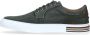 Manfield Heren Donkergroene canvas sneakers - Thumbnail 2