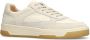 Manfield Heren Off white leren sneakers met suède details - Thumbnail 3