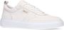 Manfield Heren Witte leren sneakers - Thumbnail 2