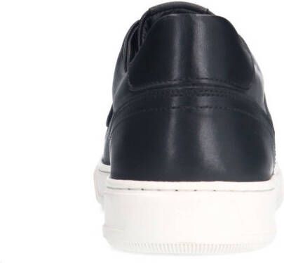 Manfield leren sneakers zwart