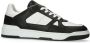 Manfield Heren Zwarte leren sneakers - Thumbnail 4