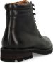 Manfield Heren Zwarte leren veterboots - Thumbnail 1