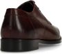 Black Label Heren Burgundy leren veterschoenen - Thumbnail 3