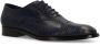 Manfield leren veterschoenen donkerblauw - Thumbnail 2