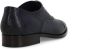 Manfield leren veterschoenen donkerblauw - Thumbnail 3