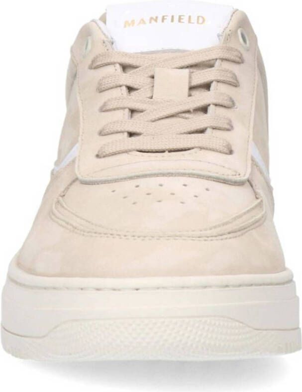 Manfield nubuck sneakers beige