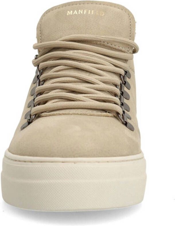 Manfield nubuck sneakers beige