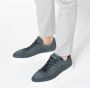 Manfield Heren Donkerblauwe nubuck sneakers - Thumbnail 3