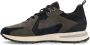 Manfield nubuck sneakers donkerblauw - Thumbnail 4