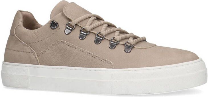 Manfield nubuck sneakers grijs