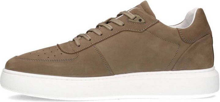 Manfield nubuck sneakers kaki