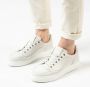 Manfield Heren Witte nubuck sneakers - Thumbnail 2