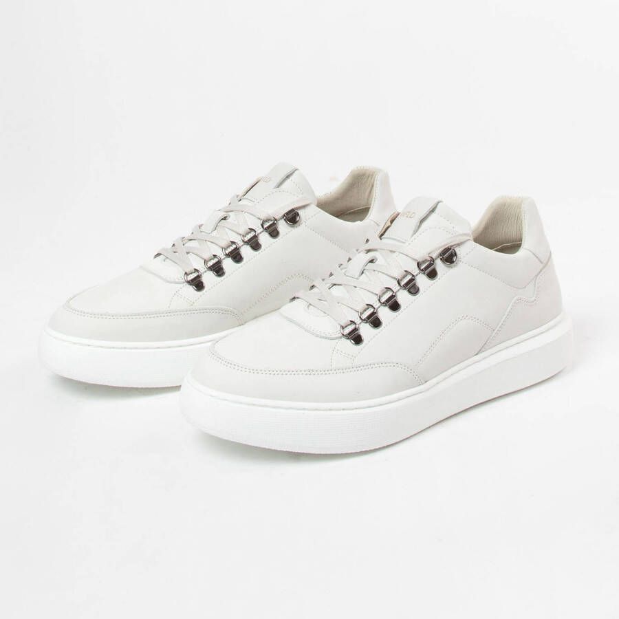 Manfield nubuck sneakers off white