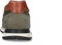 Manfield Heren Donkergroene suède sneakers met bruine details - Thumbnail 2