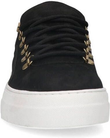 Manfield nubuck sneakers zwart