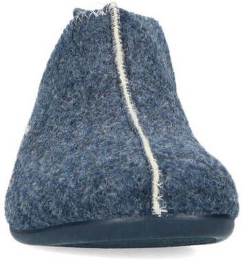 Manfield pantoffels blauw