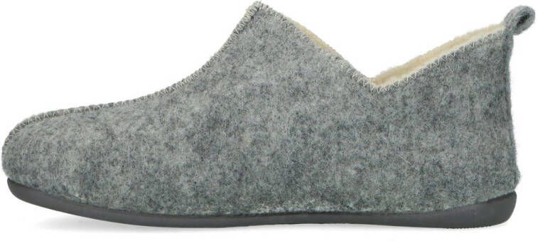 Manfield pantoffels grijs