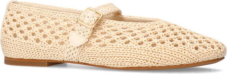 Manfield raffia ballerina's ecru