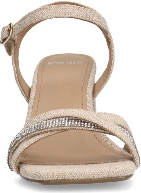 Manfield sandalettes beige