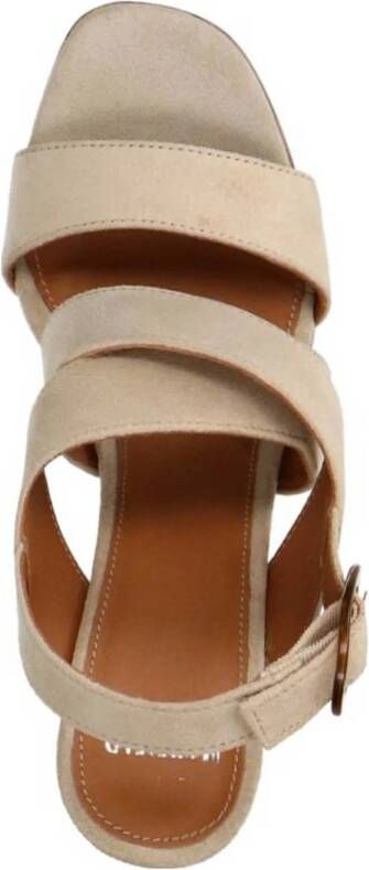 Manfield sandalettes beige