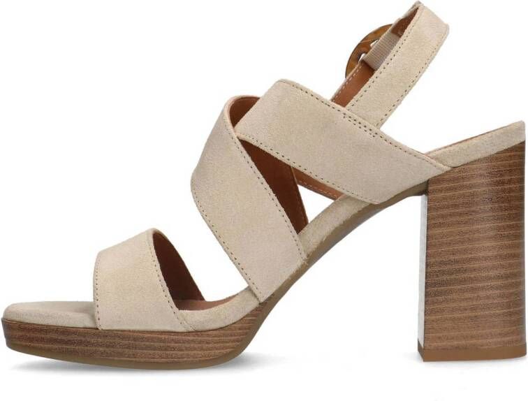 Manfield sandalettes beige