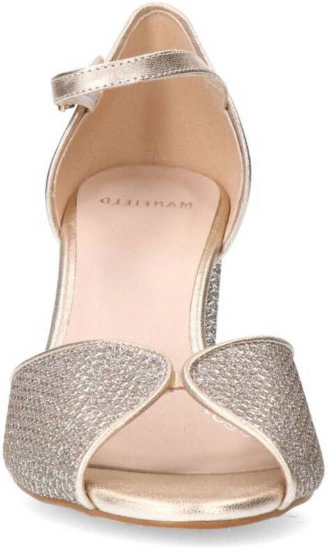 Manfield sandalettes goud