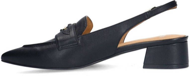 Manfield slingback loafers zwart