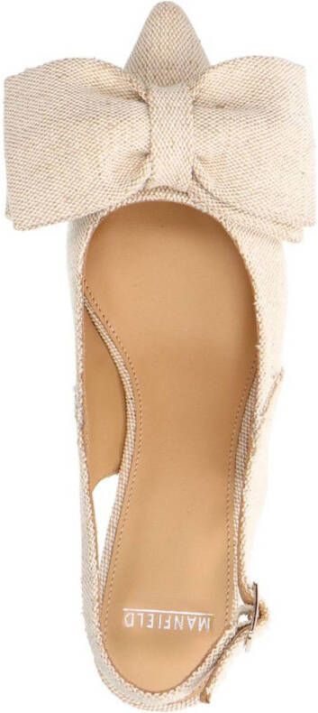 Manfield slingback pumps beige
