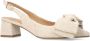 Manfield Dames Beige slingbacks met strik - Thumbnail 5