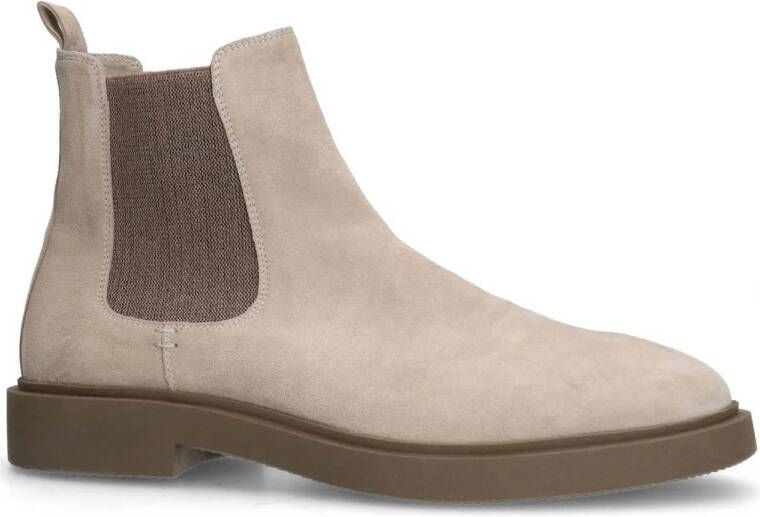 Manfield suède chelsea boots beige