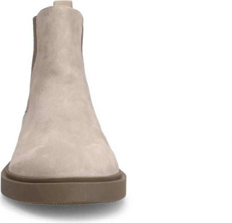 Manfield suède chelsea boots beige