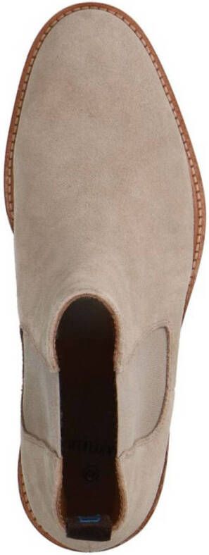 Manfield suède chelsea boots beige