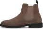 Manfield Heren Beige suède chelsea boots - Thumbnail 5