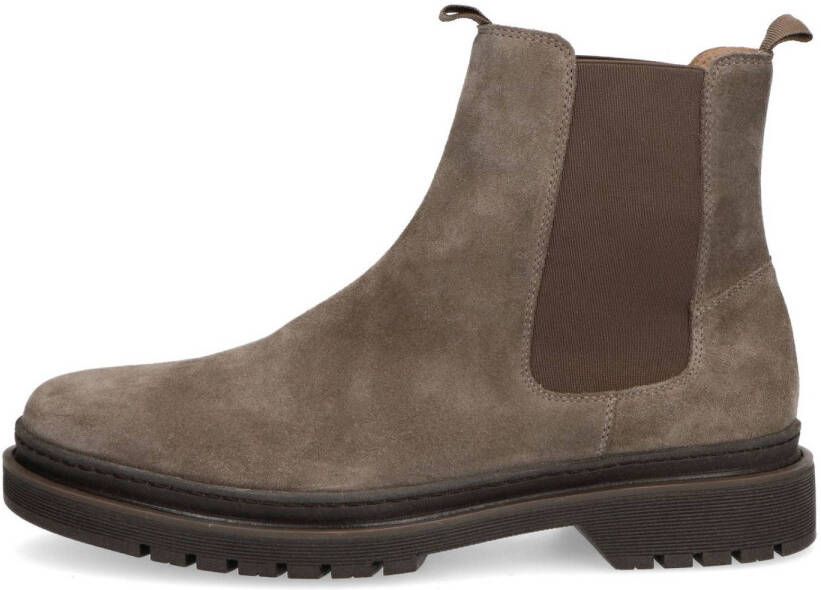 Manfield suède chelsea boots taupe