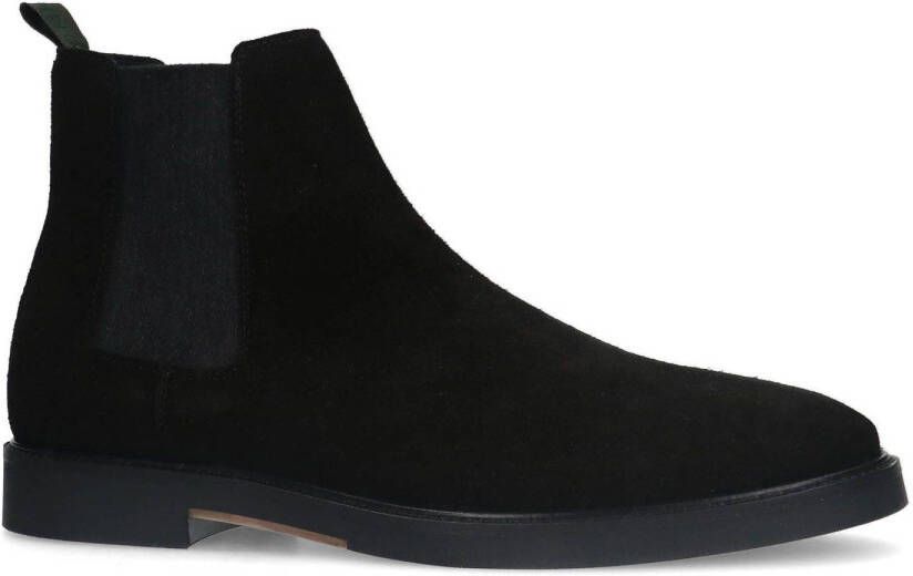 Manfield suède chelsea boots zwart