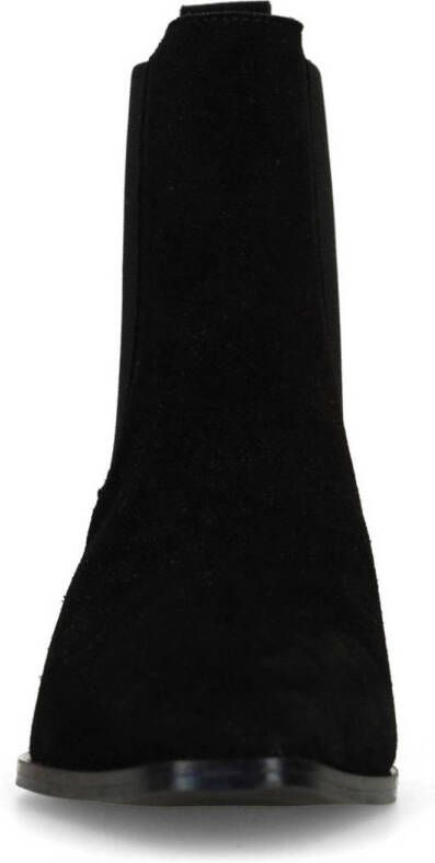 Manfield suède chelsea boots zwart
