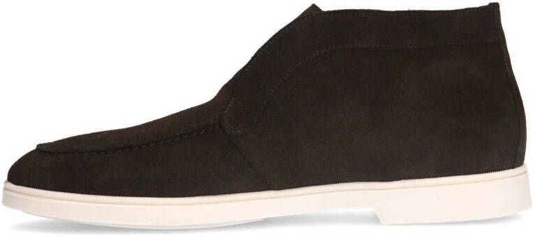 Manfield suède enkelboots bruin