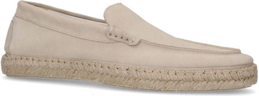 Manfield suède espadrilles beige