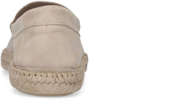 Manfield suède espadrilles beige