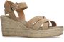 Manfield Dames Beige suède sleehakken - Thumbnail 4