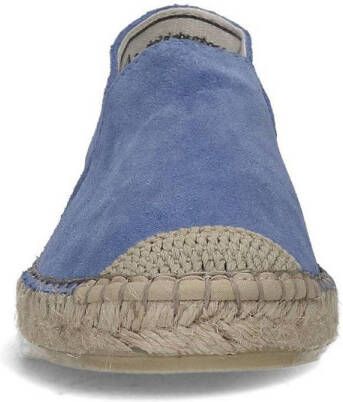 Manfield suède espadrilles blauw