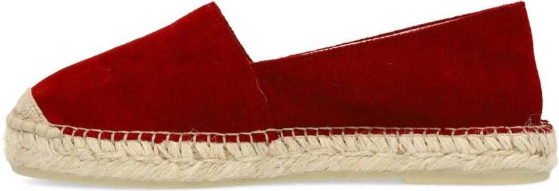 Manfield suède espadrilles bordeaux