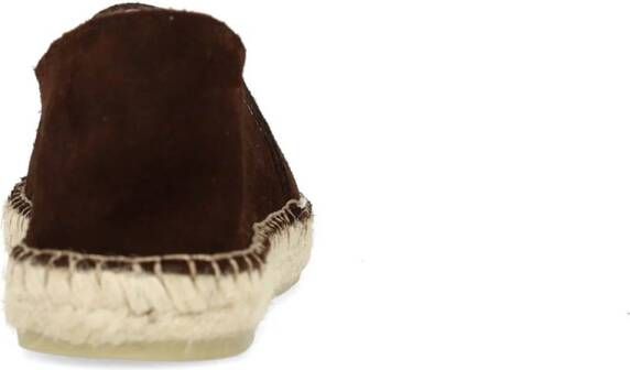 Manfield suède espadrilles bruin
