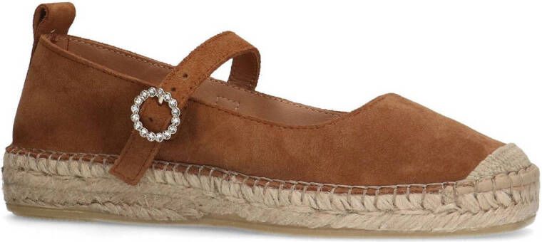 Manfield suède espadrilles cognac