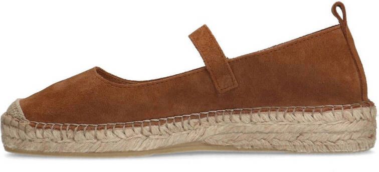 Manfield suède espadrilles cognac